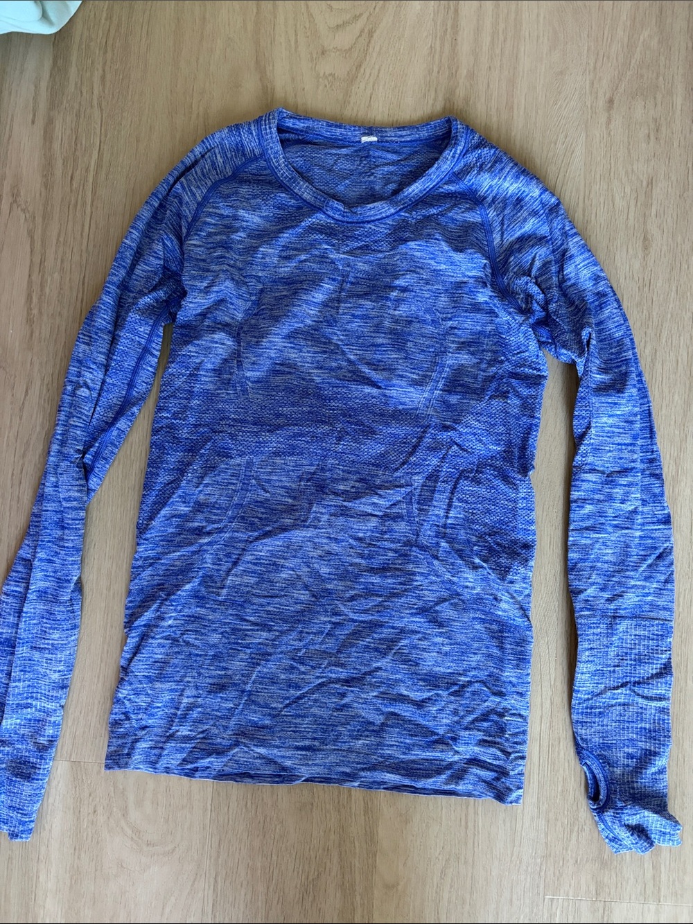 lululemon athletica Blue Space-Dye Long Sleeve Tee